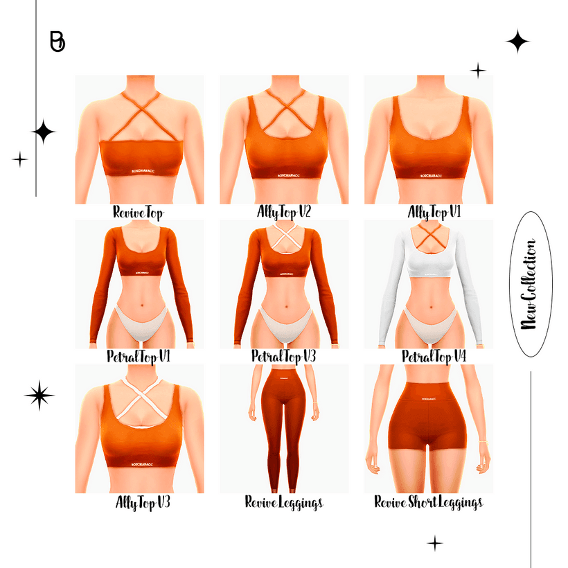 Галерея мода Набор спортивной одежды Fitness Collection #1
